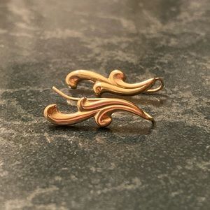 14k Gold slide on earrings